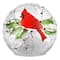 Haute Decor 6" Lighted Cardinal Christmas Globe